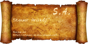 Steuer Anikó névjegykártya